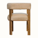 Boren Cream Bouclé Accent Chair