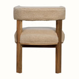 Boren Cream Bouclé Accent Chair