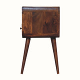 Hamade Open Bedside Table, Small - Chestnut