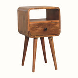 Hamade Open Bedside Table, Small - Natural