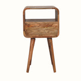 Hamade Open Bedside Table, Small - Natural