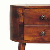 Molina Bedside Table, Small - Chestnut