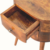 Molina Bedside Table, Small - Chestnut