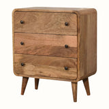 Hamade Chest of 3 Drawers, Small - Natural