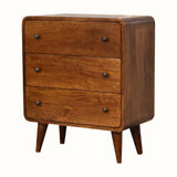 Hamade Chest of 3 Drawers, Small - Chestnut