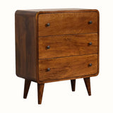 Hamade Chest of 3 Drawers, Small - Chestnut