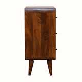 Hamade Chest of 3 Drawers, Small - Chestnut