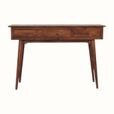 Nilson 3 Drawer Console Table, Large - Chestnut