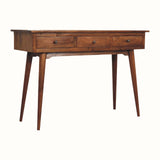 Nilson 3 Drawer Console Table, Large - Chestnut