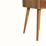 Fogel 2 Drawer Bedside Table, Mini - Natural