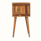 Fogel 2 Drawer Bedside Table, Mini - Natural