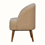 Boren Cream Bouclé Tub Chair