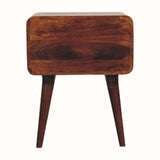 Hamade Open Bedside Table, Medium - Chestnut