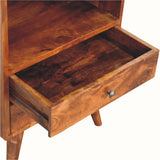 Molina Open Storage Cabinet - Chestnut