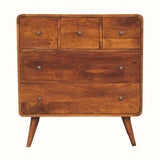 Hamade Chest of 5 Drawers - Chestnut