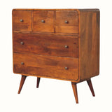 Hamade Chest of 5 Drawers - Chestnut