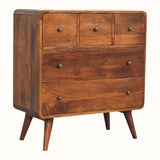 Hamade Chest of 5 Drawers - Chestnut