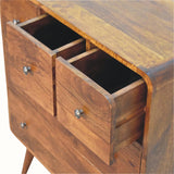 Hamade Chest of 5 Drawers - Chestnut