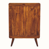 Hamade Tall Chest of 5 Drawers - Chestnut