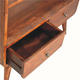 Hamade Open Bookcase - Chestnut