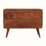 Hamade Chest of 2 Drawers - Chestnut