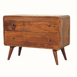 Hamade Chest of 2 Drawers - Chestnut