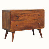 Hamade Chest of 2 Drawers - Chestnut