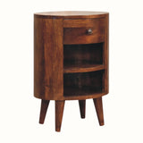 Molina Open Bedside Table - Chestnut