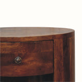 Molina Open Bedside Table - Chestnut