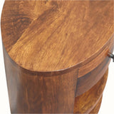 Molina Open Bedside Table - Chestnut