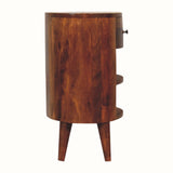 Molina Open Bedside Table - Chestnut