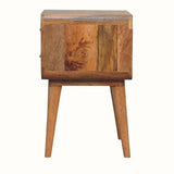 Wellner 2 Drawer Bedside Table - Natural