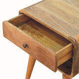 Hamade Open Bedside Table, Medium - Natural