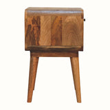 Hamade Open Bedside Table, Medium - Natural