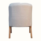 Wilk Bouclé Accent Chair - Natural/Cream