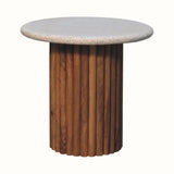 Wilk Side Table - Natural/Terrazzo