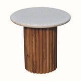 Wilk Side Table - Natural/Terrazzo