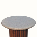 Wilk Side Table - Natural/Terrazzo