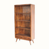 Hamade Open Tall Bookcase - Chestnut