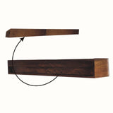 Molina Wall Mounted Console Table - Chestnut