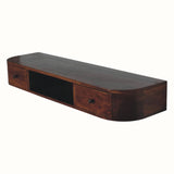 Molina Wall Mounted Console Table - Chestnut