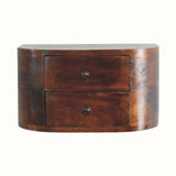 Molina Wall Mounted Bedside Table - Chestnut