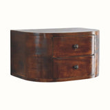 Molina Wall Mounted Bedside Table - Chestnut