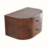 Molina Wall Mounted Bedside Table - Chestnut