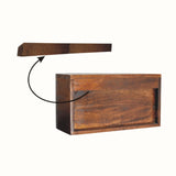 Molina Wall Mounted Bedside Table - Chestnut