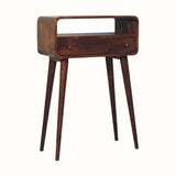 Hamade Open Console Table, Small - Chestnut