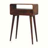 Hamade Open Console Table, Small - Chestnut