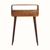 Hamade Open Console Table, Small - Chestnut