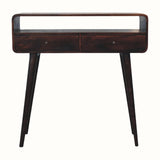 Hamade Open Console Table, Medium - Light Walnut