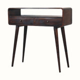 Hamade Open Console Table, Medium - Light Walnut